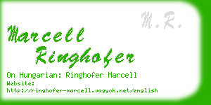 marcell ringhofer business card